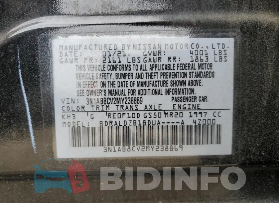 3N1AB8CV2MY238869 Photo# 12