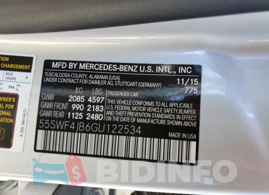 55SWF4JB6GU122534 Photo# 12