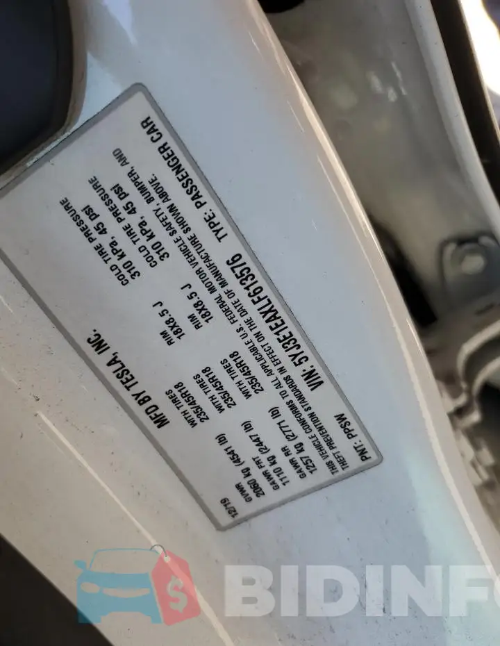 5YJ3E1EAXLF613576 Photo# 12