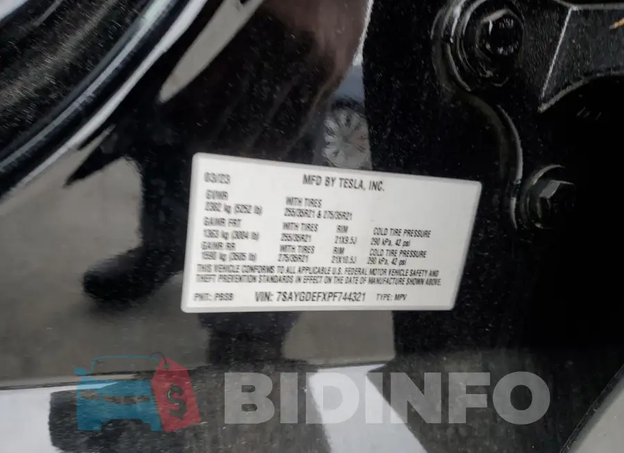 7SAYGDEFXPF744321 Photo# 13