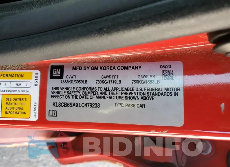 KL8CB6SAXLC479233 Photo# 12