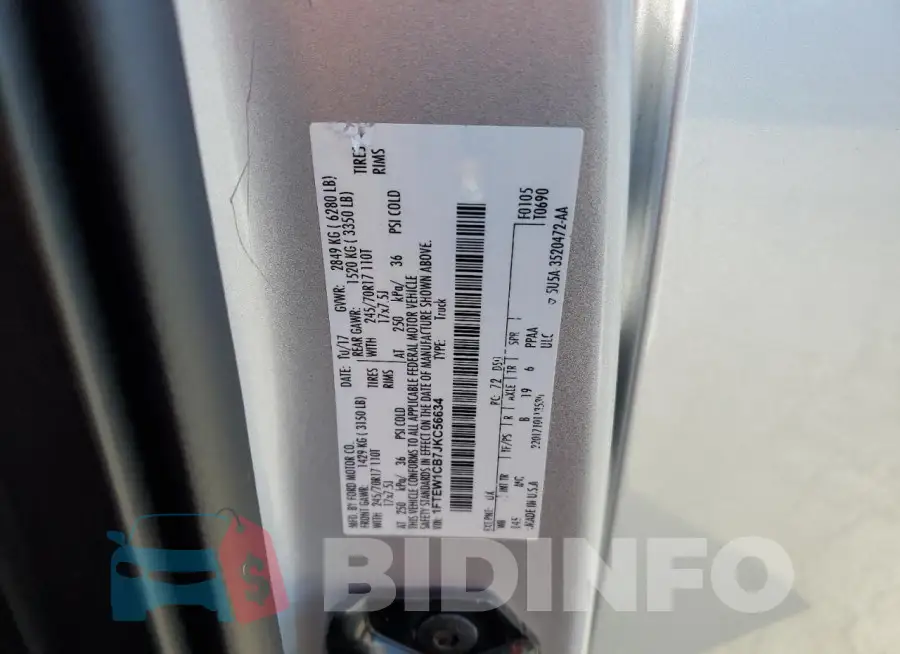1FTEW1CB7JKC56634 Photo# 12