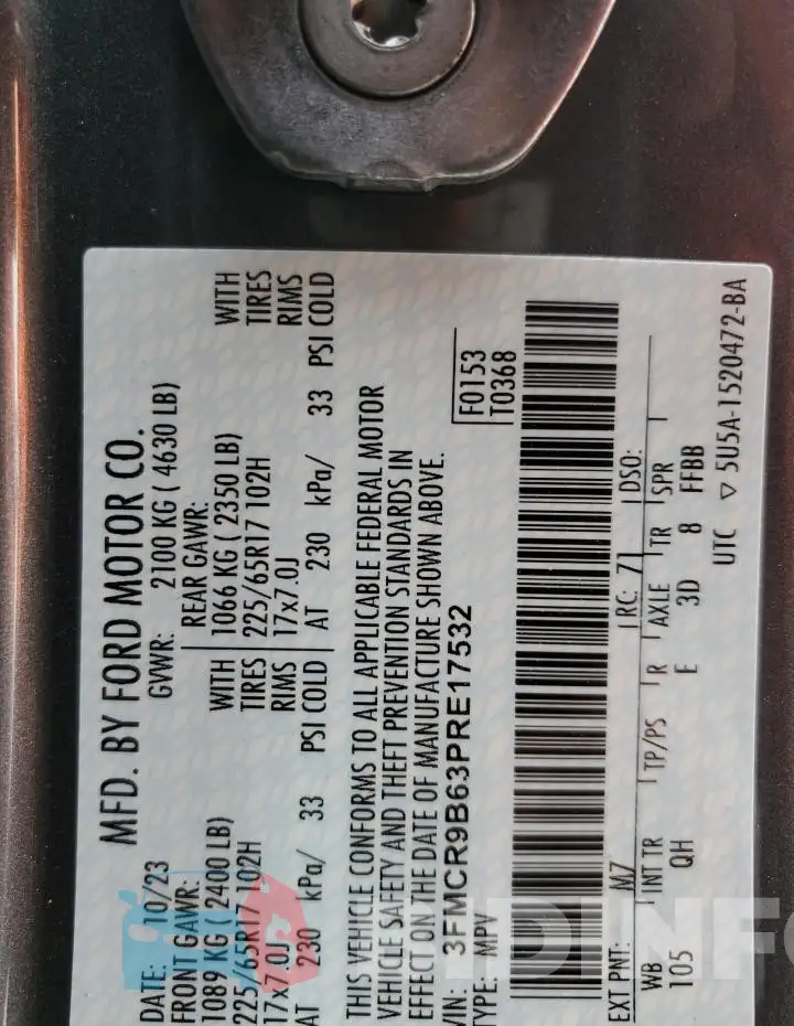 3FMCR9B63PRE17532 Photo# 13
