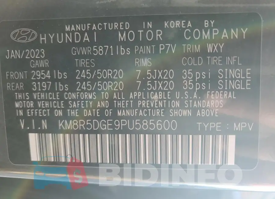 KM8R5DGE9PU585600 Photo# 12