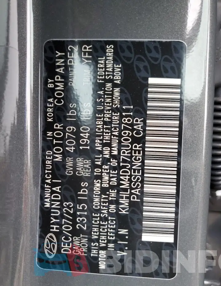 KMHLM4DJ7RU097811 Photo# 12