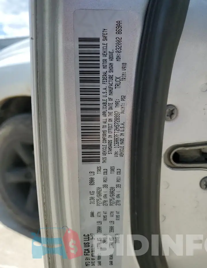 1C6RR7FT2HS728997 Photo# 13