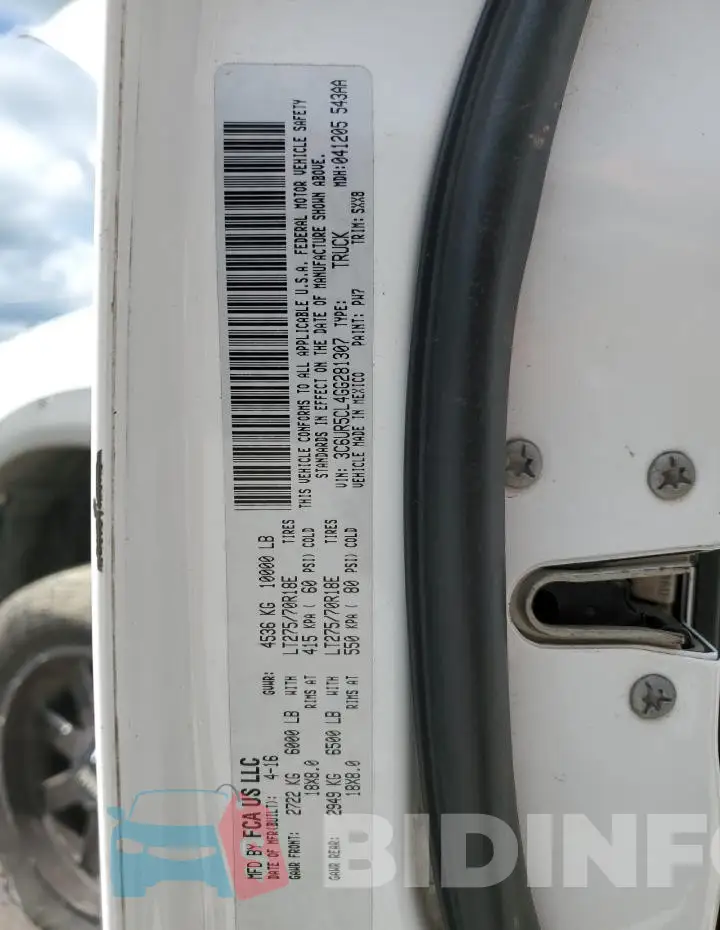 3C6UR5CL4GG281307 Photo# 12