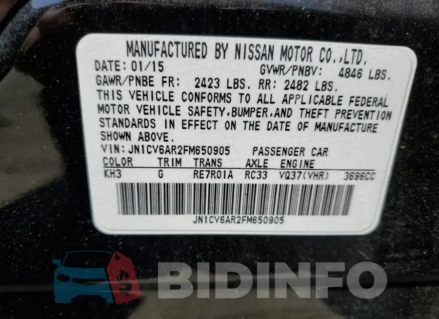 JN1CV6AR2FM650905 Photo# 12