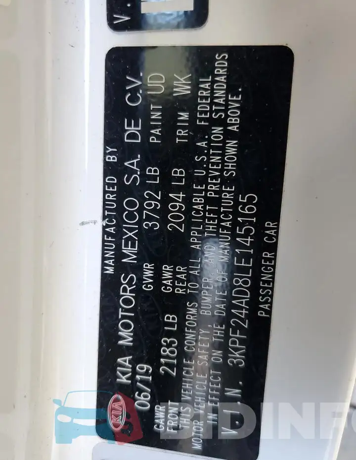3KPF24AD8LE145165 Photo# 12