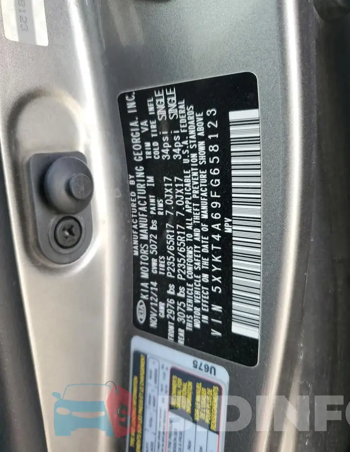 5XYKT4A69FG658123 Photo# 12