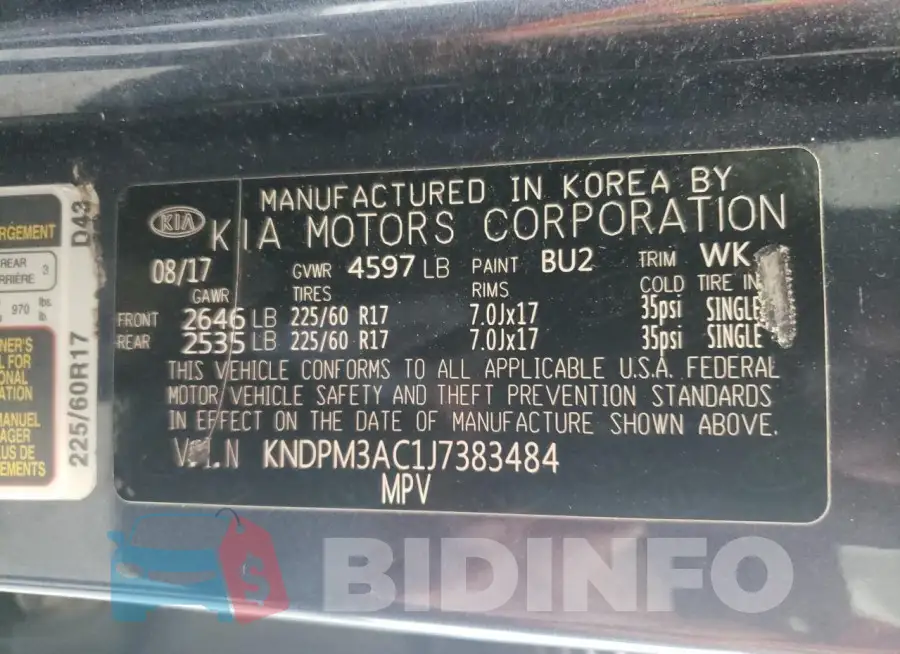 KNDPM3AC1J7383484 Photo# 13