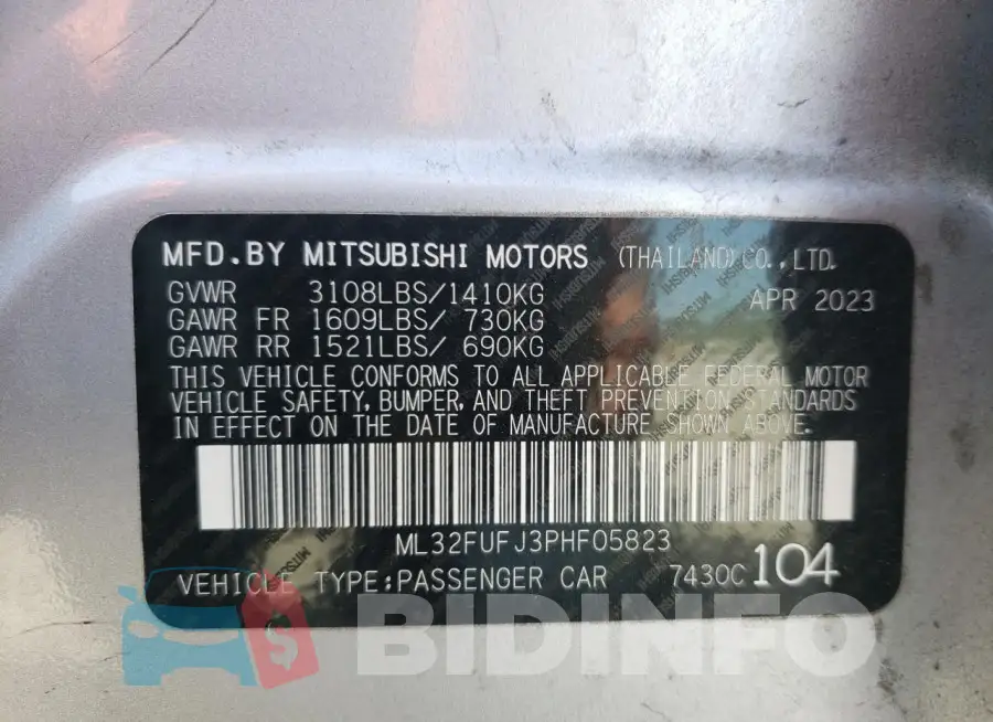 ML32FUFJ3PHF05823 Photo# 13