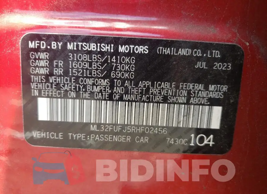 ML32FUFJ5RHF02456 Photo# 13