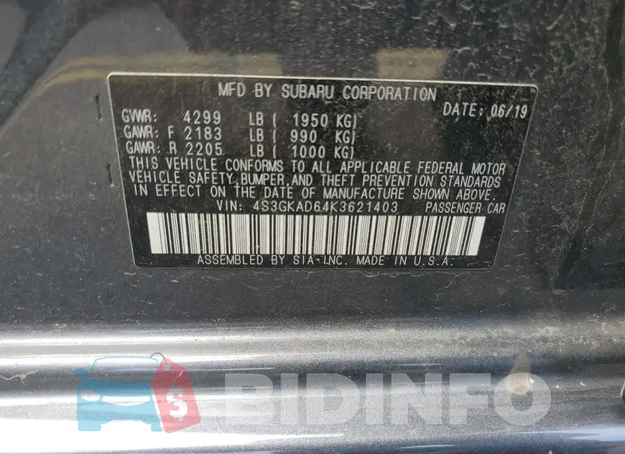 4S3GKAD64K3621403 Photo# 13