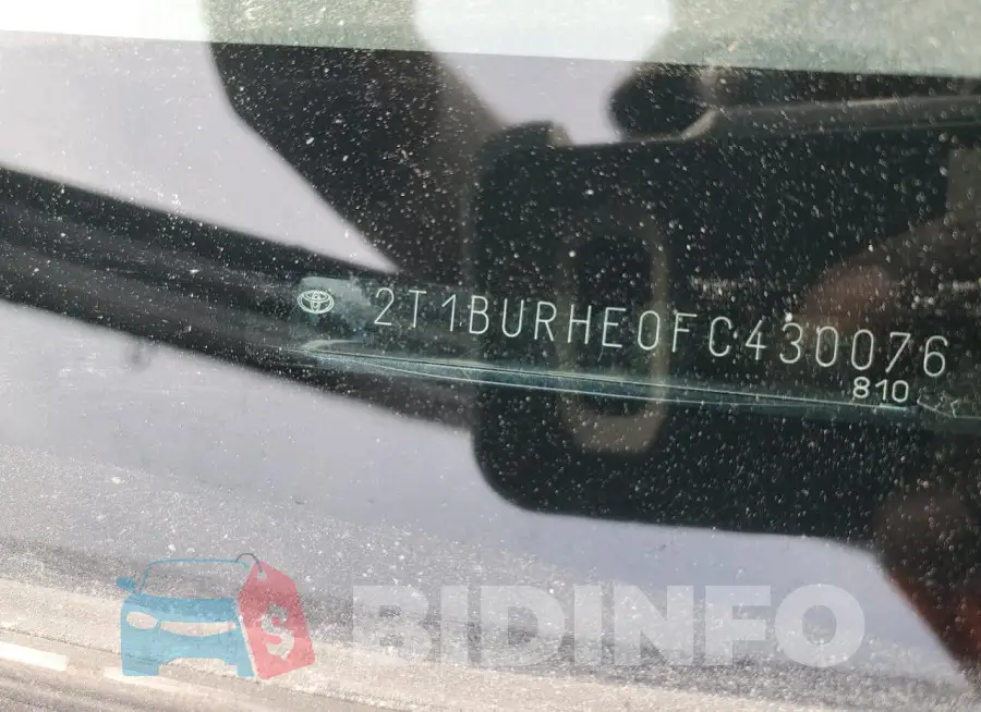 2T1BURHE0FC430076 Photo# 12