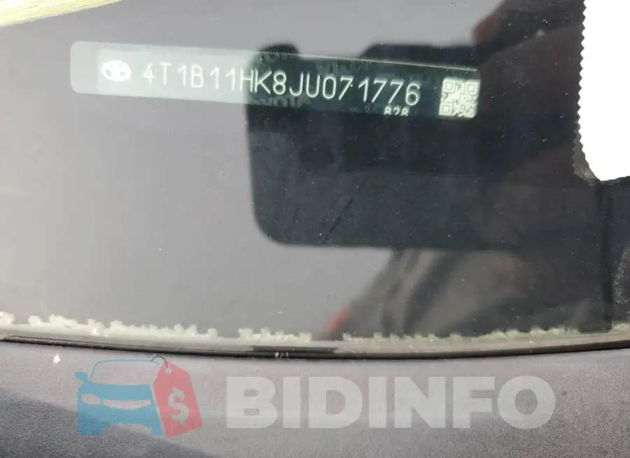 4T1B11HK8JU071776 Photo# 12