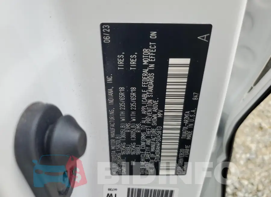 5TDKDRAH4PS045813 Photo# 13