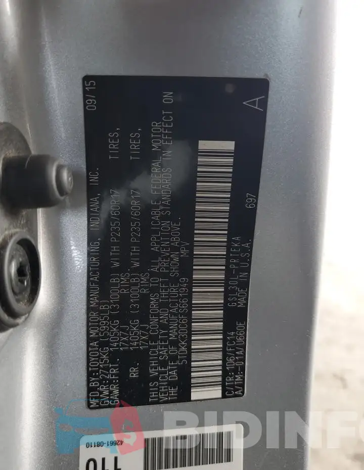 5TDKK3DC6FS661949 Photo# 13