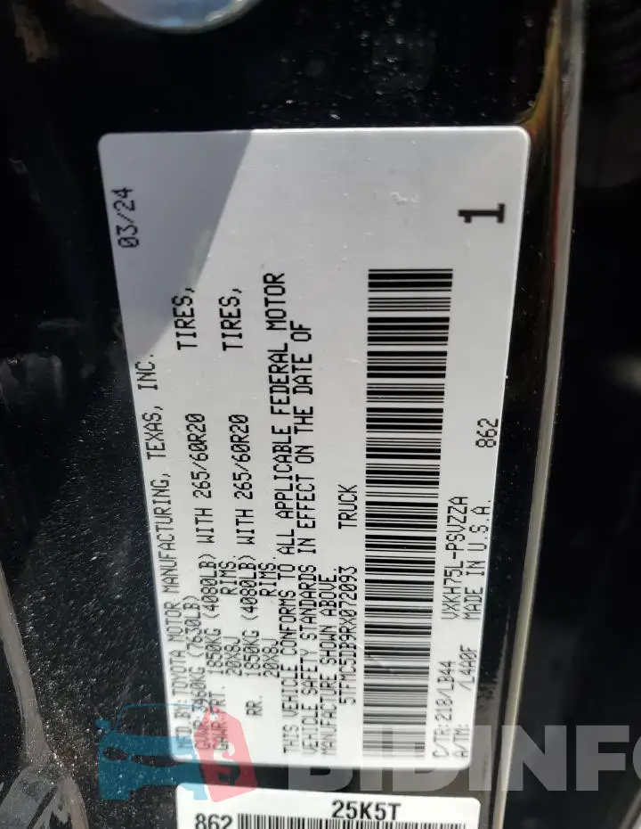 5TFMC5DB9RX072093 Photo# 12