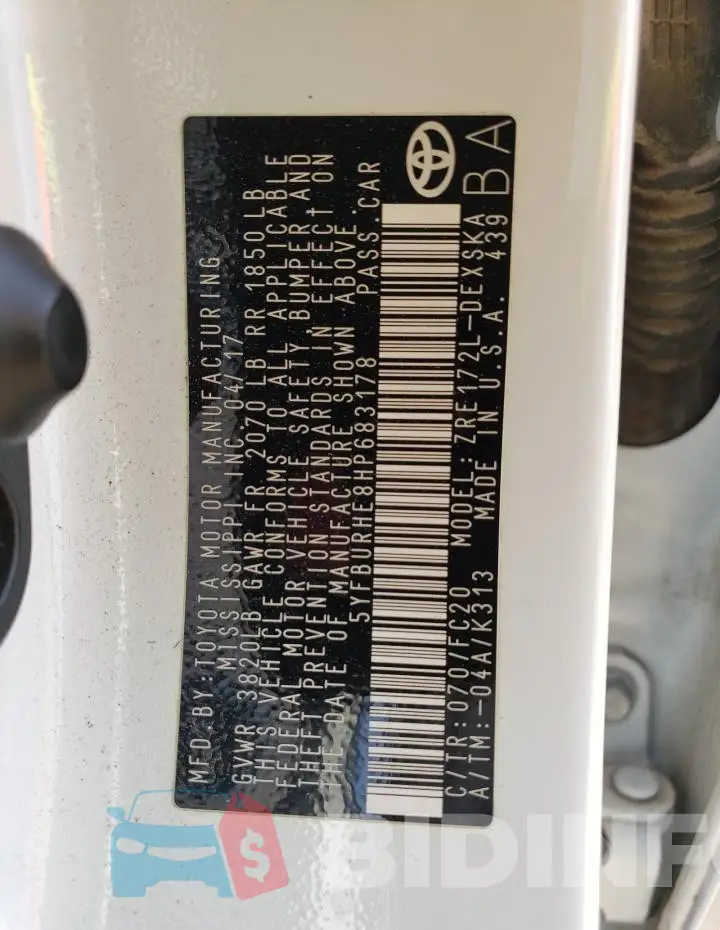 5YFBURHE8HP683178 Photo# 12
