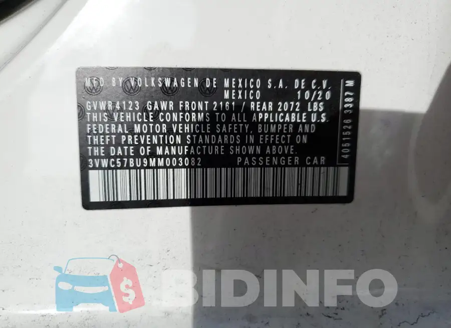 3VWC57BU9MM003082 Photo# 12