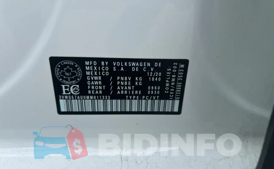 3VWG57AU0MM011333 Photo# 10