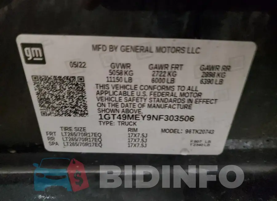 1GT49MEY9NF303506 Photo# 12