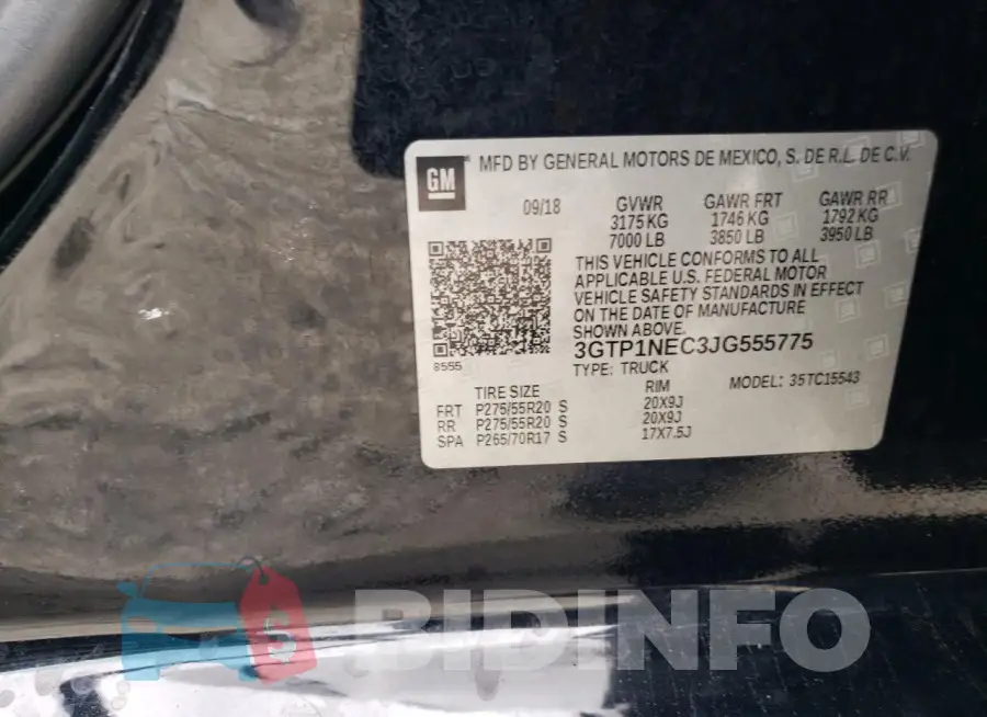 3GTP1NEC3JG555775 Photo# 12