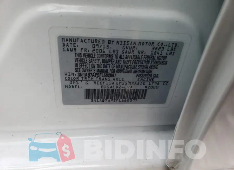 3N1AB7AP5FL682097 Photo# 12