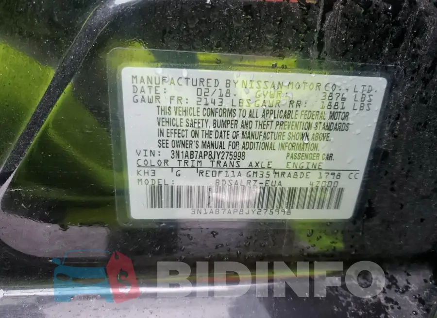 3N1AB7AP8JY275998 Photo# 12