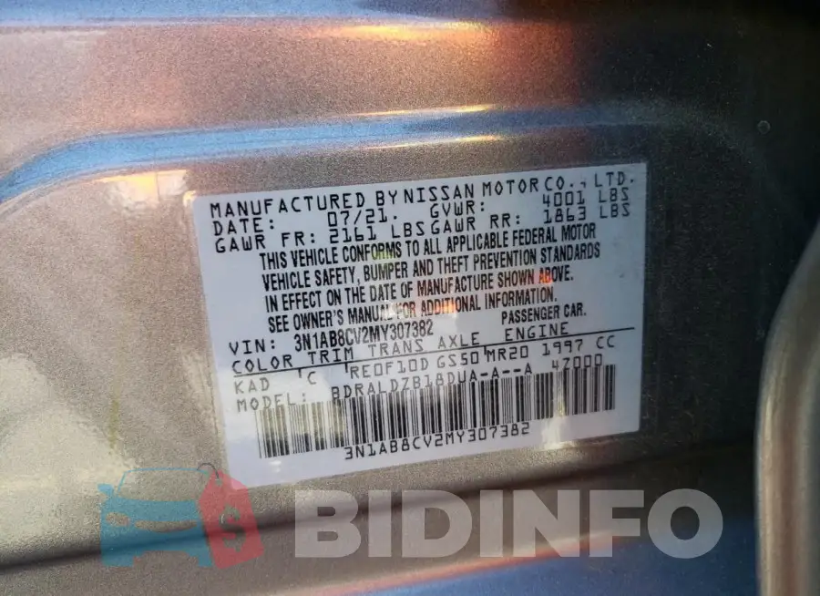 3N1AB8CV2MY307382 Photo# 12