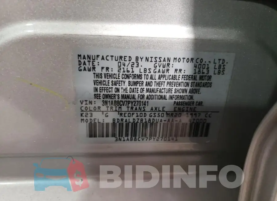 3N1AB8CV7PY270141 Photo# 13