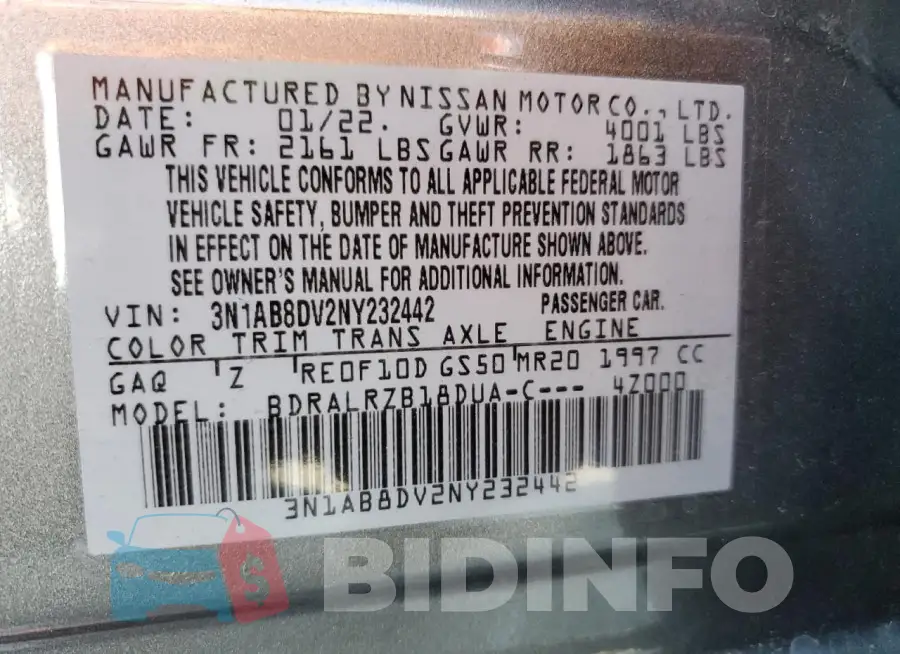 3N1AB8DV2NY232442 Photo# 13