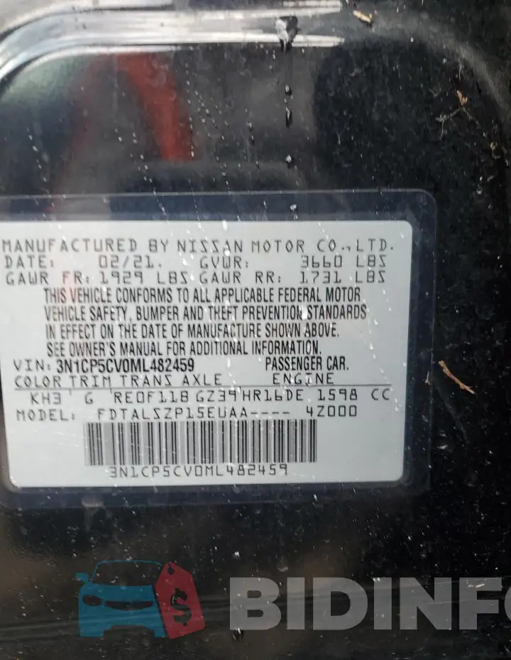 3N1CP5CV0ML482459 Photo# 14