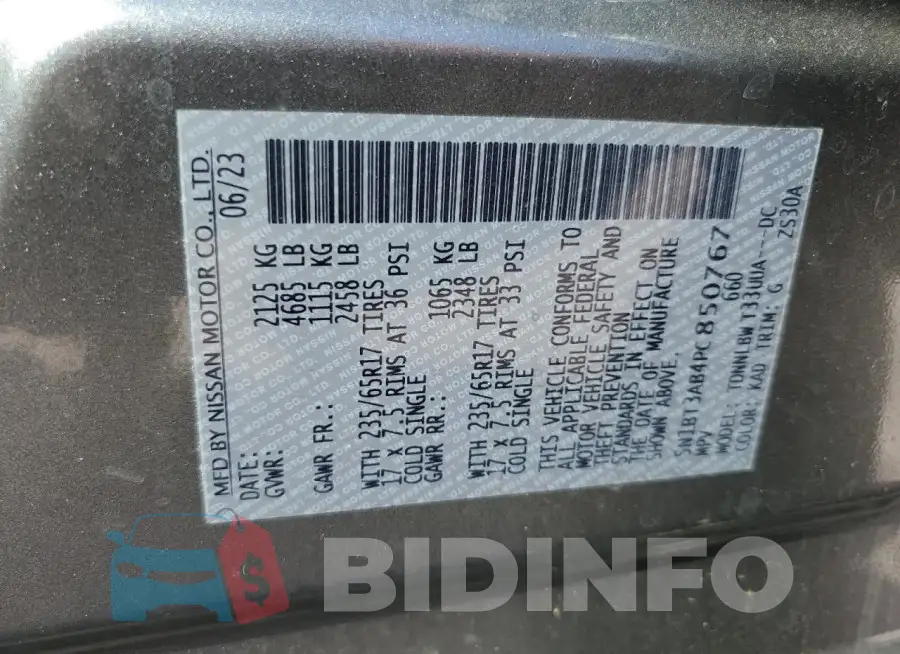 5N1BT3AB4PC850767 Photo# 13