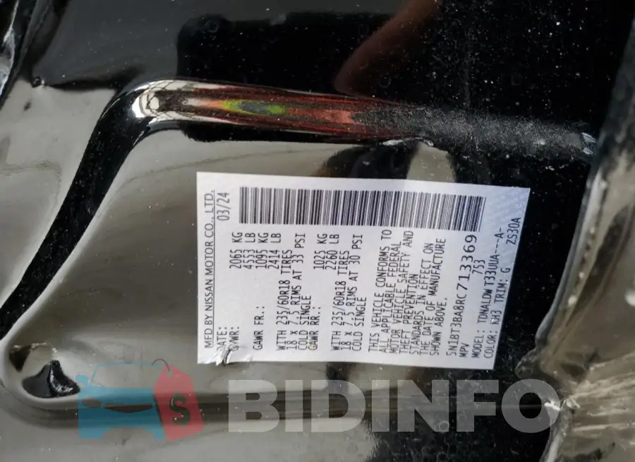 5N1BT3BA8RC713369 Photo# 13