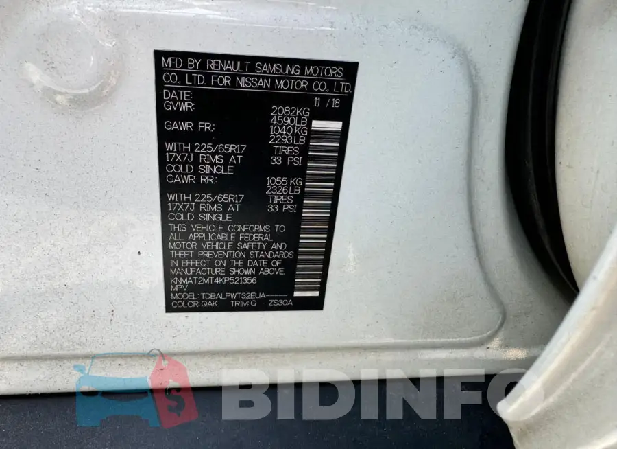 KNMAT2MT4KP521356 Photo# 10