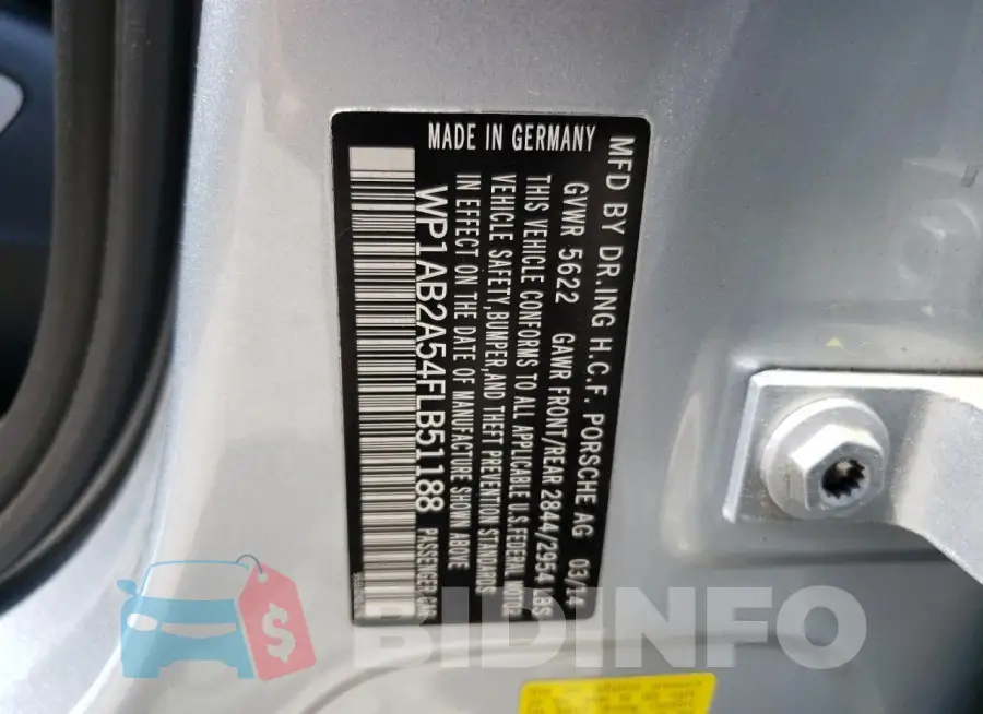 WP1AB2A54FLB51188 Photo# 13