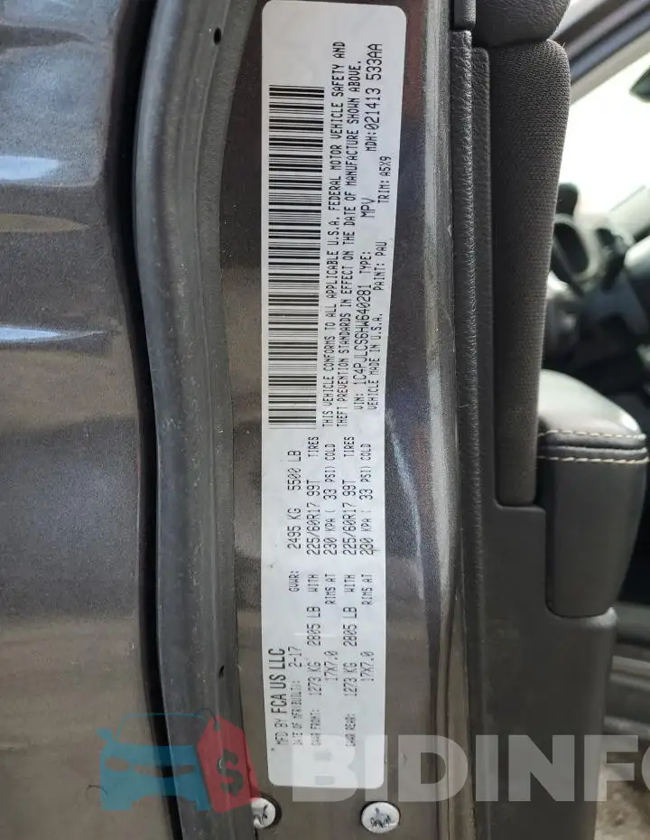 1C4PJLCS6HW640281 Photo# 14
