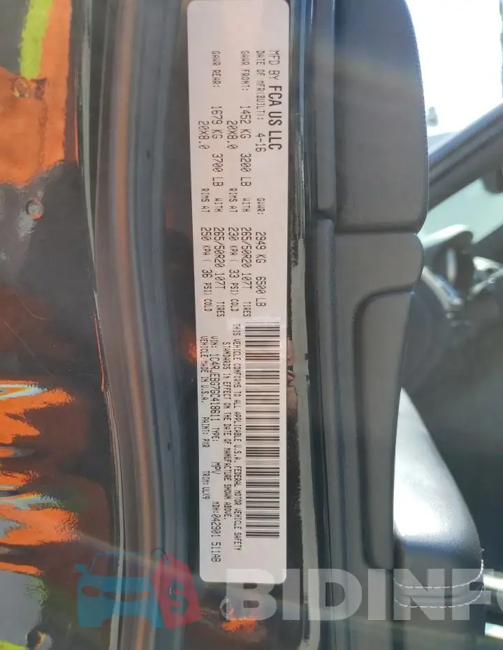 1C4RJEBG7GC418611 Photo# 13