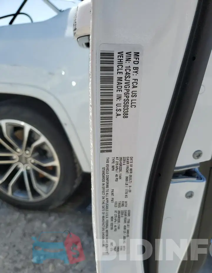 1C4SJVGP6PS503388 Photo# 14