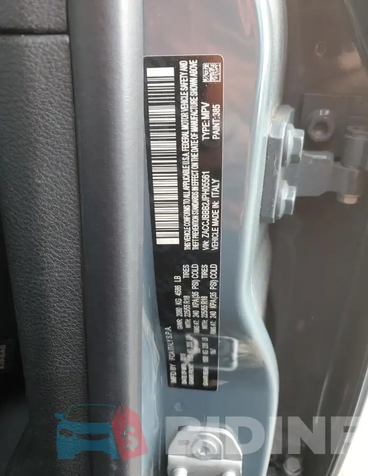 ZACCJBBB2JPH05561 Photo# 13