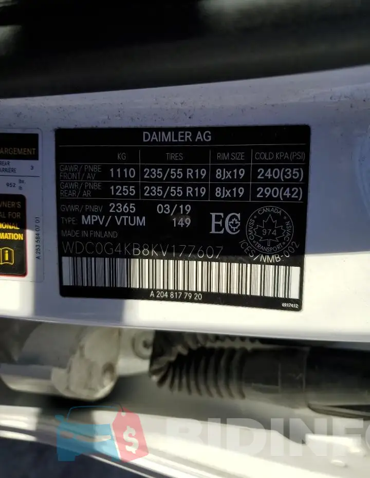 WDC0G4KB8KV177607 Photo# 13