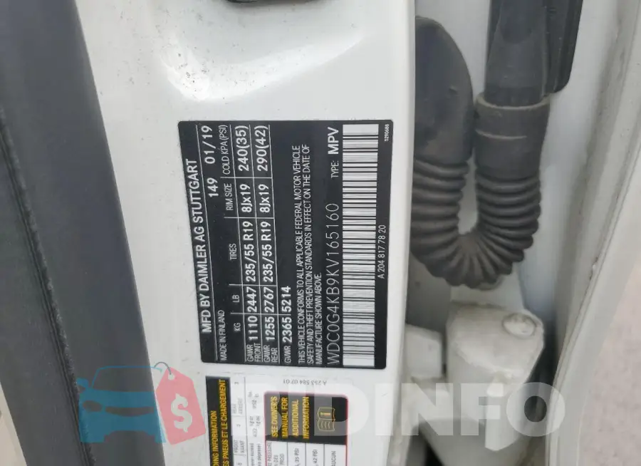 WDC0G4KB9KV165160 Photo# 13