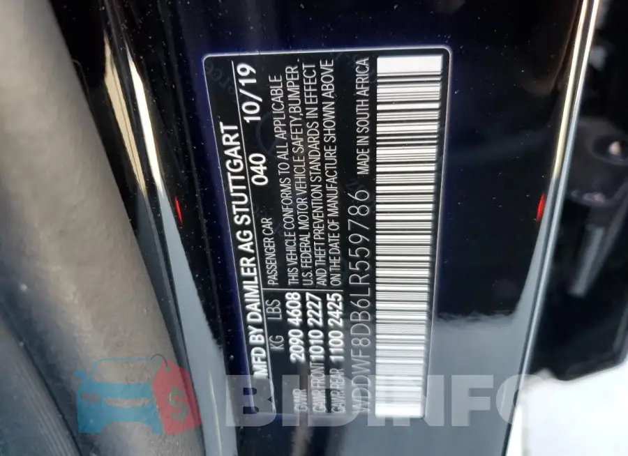 WDDWF8DB6LR559786 Photo# 12