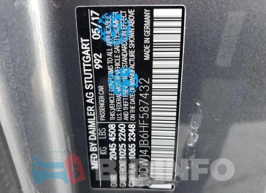 WDDWJ4JB6HF587432 Photo# 12