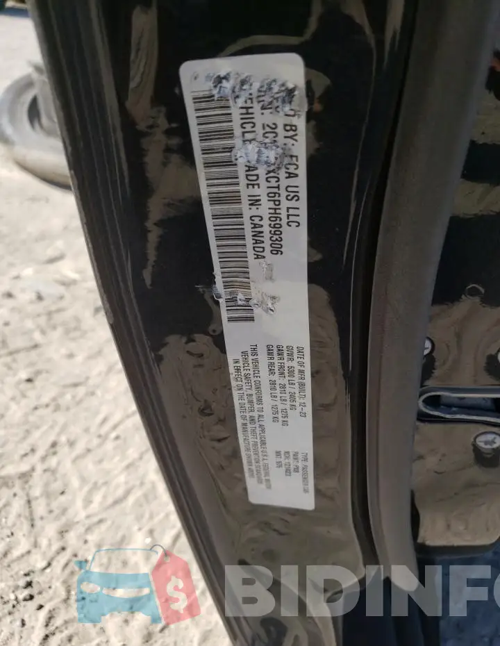 2C3CDXCT6PH699306 Photo# 12