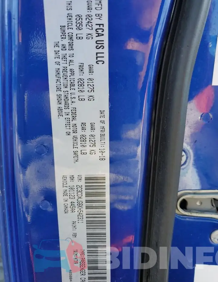 2C3CDXJG6KH542311 Photo# 12
