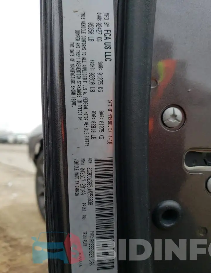 2C3CDZGG5JH256838 Photo# 13