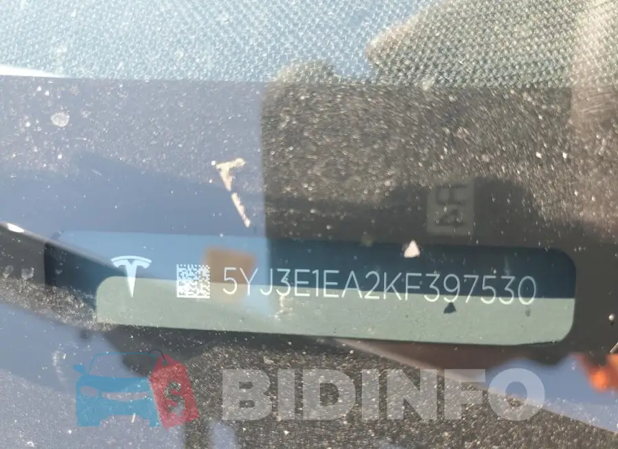 5YJ3E1EA2KF397530 Photo# 12
